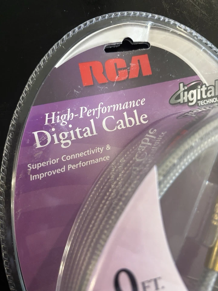 RCA High Performance Digital Audio Video Cable New Sealed 9ft 24kt Gold Plated - Image 3 of 4