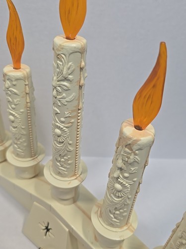 Empire Christmas Window Candelabra 5 Lighted Drip Candles Electric Vintage USA - Picture 16 of 24