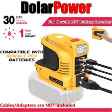 1PACK Power Inverter for DeWalt 20V Battery 220W USB-C 18W LED Light AC Outlet