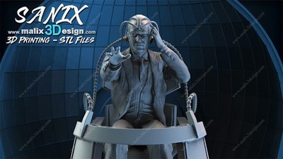 PROFESSOR X, X-MEN, 1/4-1/24, FIGUR, FAN ART, 3D-DRUCK, STATUE, SANIX3D, MFW