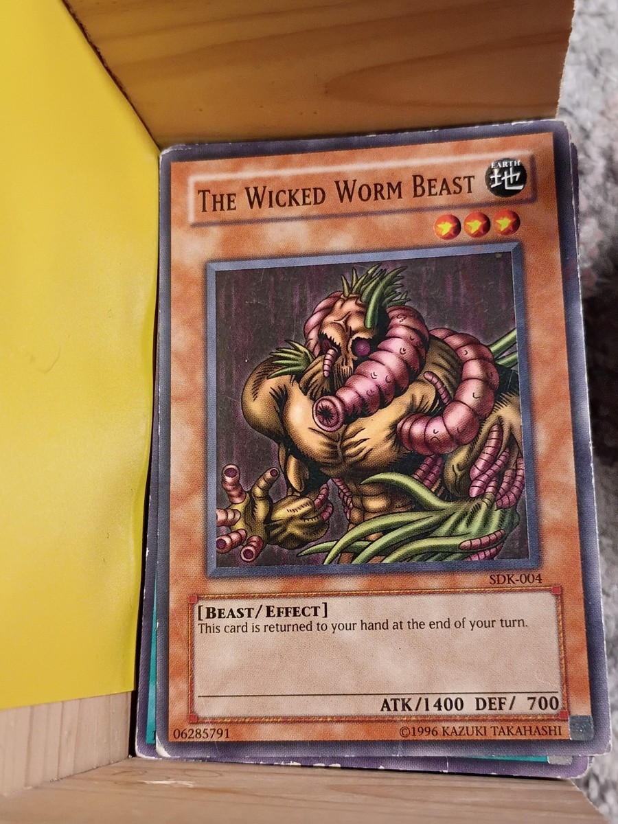 妖獣の焼き物　used モンスター The Wicked Worm Beast SDK-004 Starter Deck: Kaiba Unlimited for