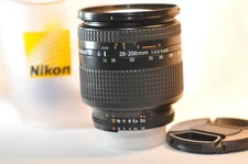 Nikon AF D Nikkor 28-200mm f/3.5-5.6 IF FX lens READ for FM2 F100 D7500 D850 DF