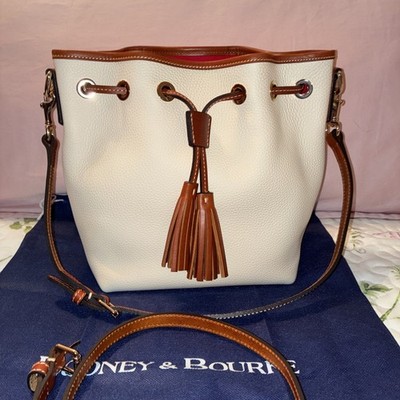  Dooney Bourke Small Pebble Drawstring Bucket Crossbody Handbag purse 