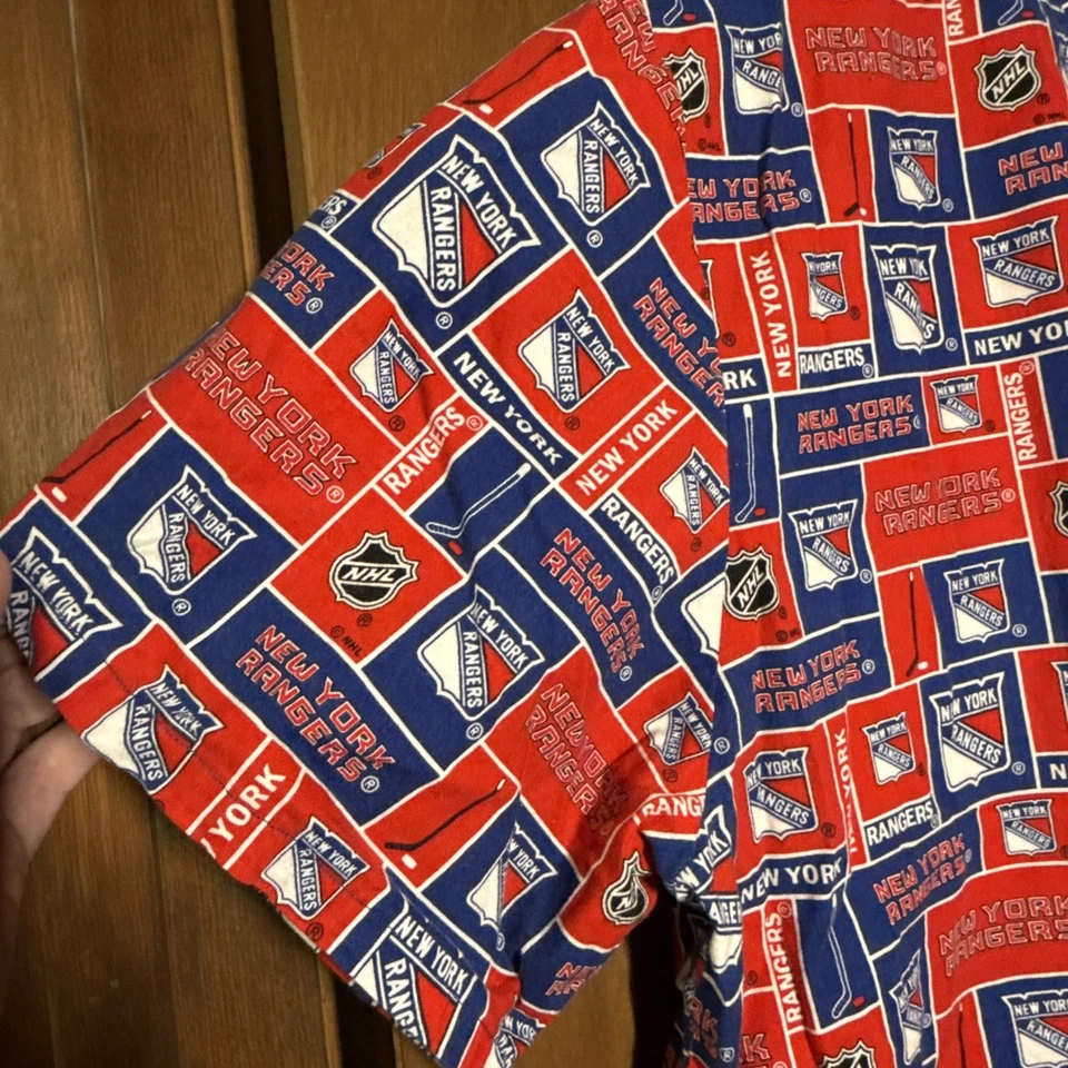 NY Rangers Scrubs Top Size XL Handmade NHL - Image 3 of 4