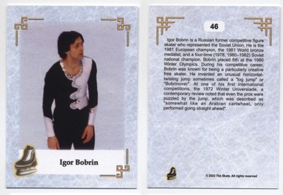 2023 The Skate Men #46 Igor Bobrin figure skating champ