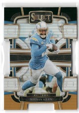 2023 Panini Select Keenan Allen Black and Gold Prizms Die Cuts #51