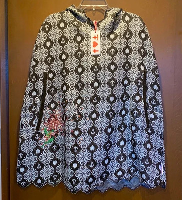 Blutsgeschwister Hooded Poncho   Rare Berlin Design  Size L  NWT