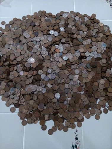 Lincoln Wheat pennies 1930-1939 5 lbs Pounds Circulated  Bulk Lot.