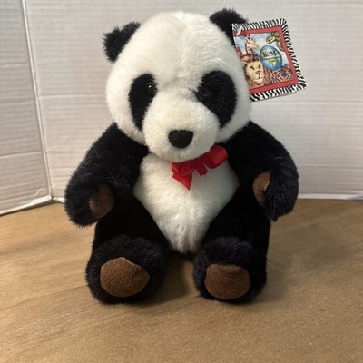 K&M International Panda Bear Plush Brown Paws Stuffed Animal Toy 10  1994