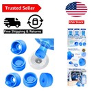 Pack of 10 Reusable Silicone Water Jug Caps - Non-Spill for 2, 3, & 5 Gallon