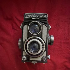 Yashica Yashica-44 Vintage TLR Camera 127mm Film Gray Black Made in Japan