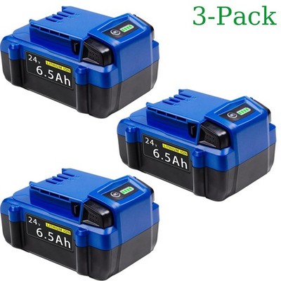 24Volt Max 6.5Ah Battery For Kobalt 24V Lithium KB624-03 KB524-03 KB424-03 New