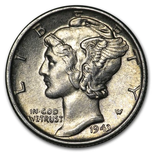 1943-S Mercury Dime AU