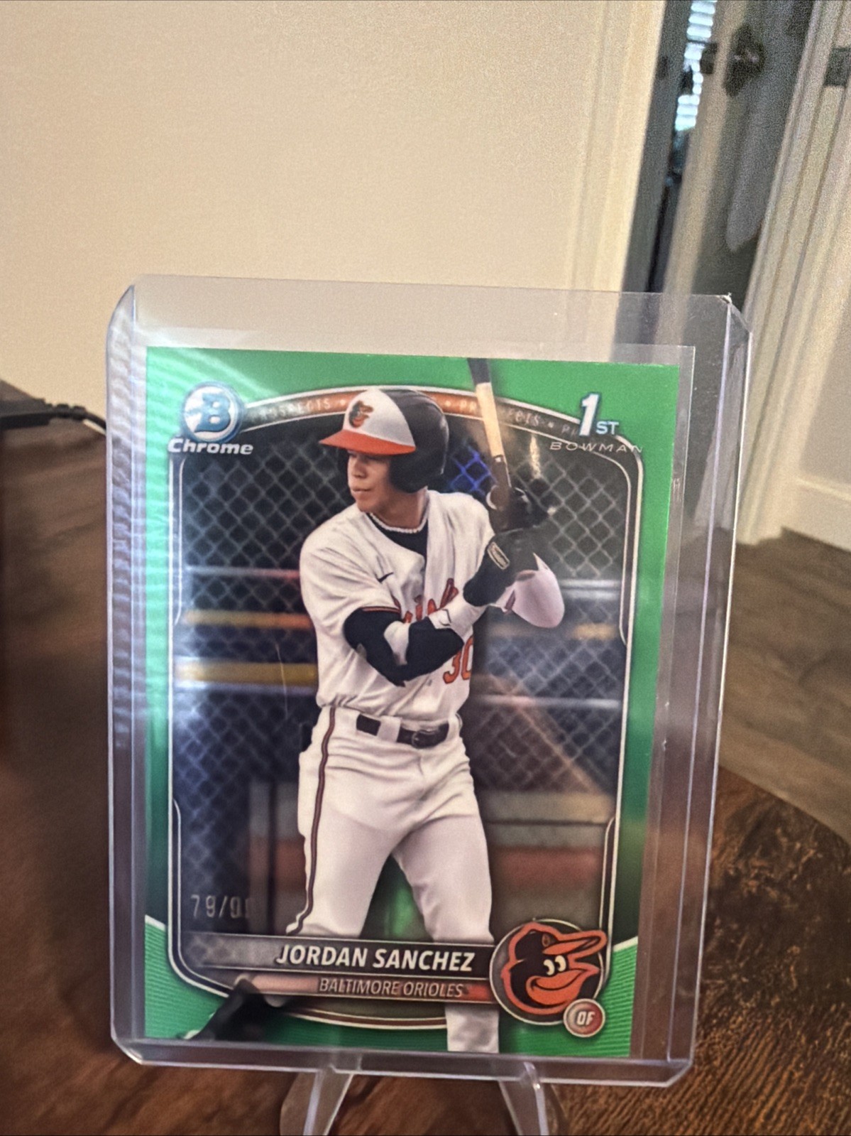 Jordan Sanchez 2025 Bowman Chrome True Green Refractor 1st RC /99 A0006