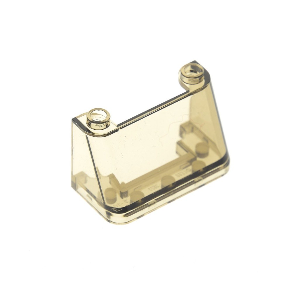 1x Lego Windshield 2x4x2 Transparent Brown Cockpit 6253684 35260 3823