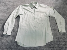 VINTAGE ERMENEGILDO ZEGNA COTTON BUTTON DOWN DRESS SHIRT SZ 41/16 EUC
