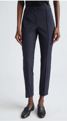 Lafayette 148 New York Gramercy Acclaimed Stretch Pant Black Pintuck Womens 16