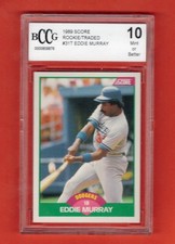 1989 Score Rookie/Traded #31T Eddie Murray BCCG 10 Mint or Better Dodgers #36827