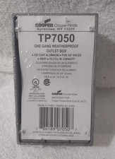 1 Gang Weatherproof Outlet Box 2" Deep 5-3/4" Crouse-Hinds TP7050