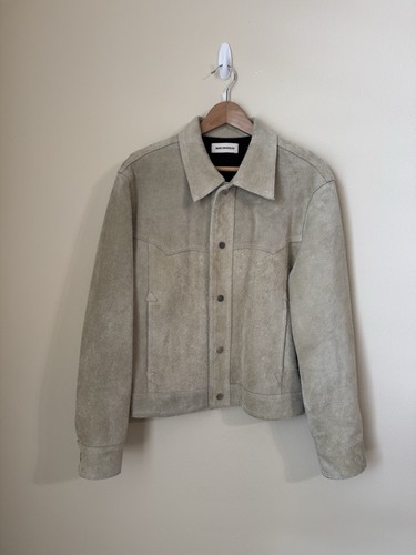 Bare Knuckles Western Suede Jacket Light Tan Leather Medium