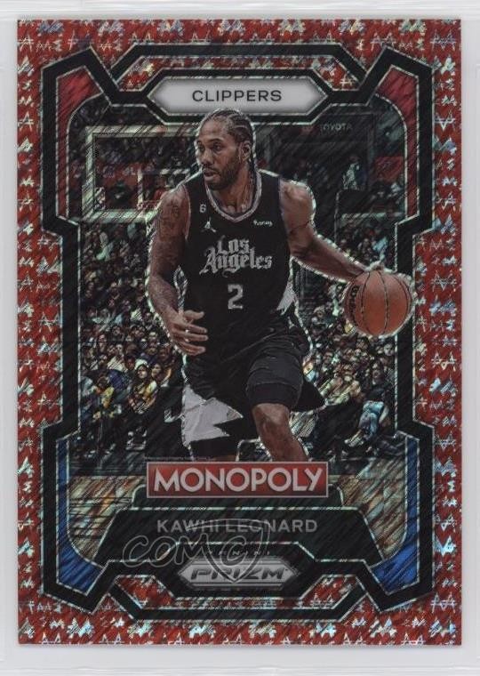 2023 Panini Prizm Monopoly Millionaire Red Shimmer /100 Kawhi Leonard #37 1kc4