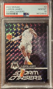 LeBron James 2022-23 Panini Mosaic Storm Chasers #2 CASE HIT SSP PSA 10 GEM MINT