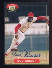 1994 Nabisco All-Star Legends Bob Gibson HOF ON CARD AUTO