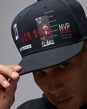 Men's Air Jordan Pro  Structure Snapback Hat- Sz Lg-XL/ Black/Red- New 