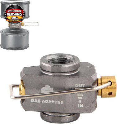 Camping Gas Adapter Refill für Butan Propan Schraubventil, langlebig, universell