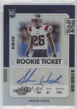 2021 Panini Contenders Optic Rookie Ticket Silver Prizm Shaun Wade #181 Auto 8em