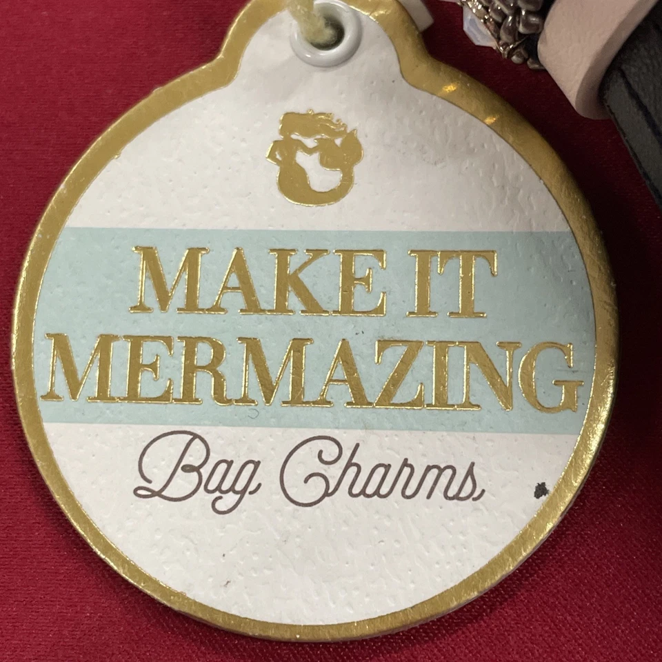 Llavero Spartina 449 Bolso Borla Cuentas Negro Nuevo con Etiquetas Foto 2 de 4