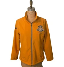SUPER BOWL XLVIII Host Committee Volunteer Jacket Yellow Soft Shell SZ Lg Zip