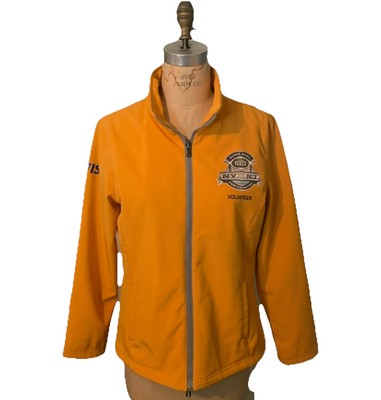 SUPER BOWL XLVIII Host Committee Volunteer Jacket Yellow Soft Shell SZ Lg Zip