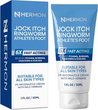 Hermon Jock Itch Antifungal Cream, Ringworm Treatment for Humans, Ringworm Cream