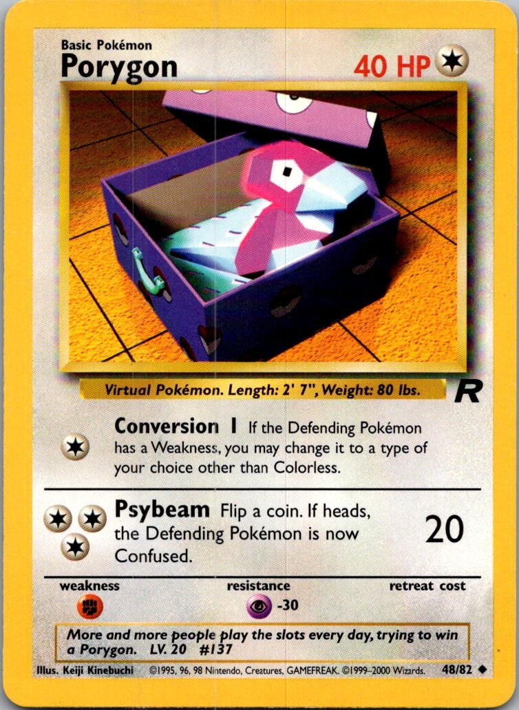 Porygon Uncommon Team Rocket 48/82 LP