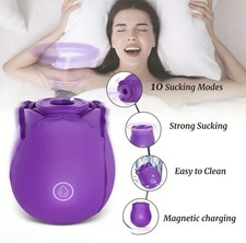 Rose Sucking Vibrator Clit Sucker Dildo Women G-Spot Massager Sex Toy for Women