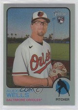 2022 Topps Heritage High Number Chrome Refractor /673 Alex Wells Alexander ut4