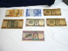 Lot of Foreign Currency Banknotes Mixed Assortment Saudi Arabia, Brazil V574