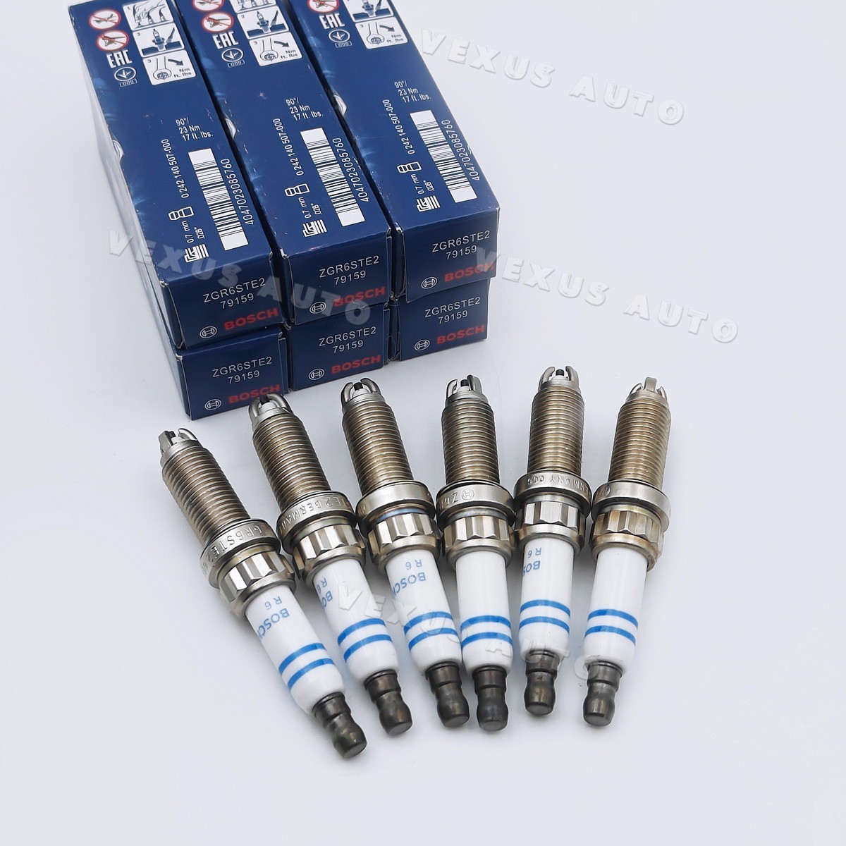 SET OF 6 ZGR6STE2 Spark Plugs Fits For BMW E60 E90 E92 E93 135i 335i 535i