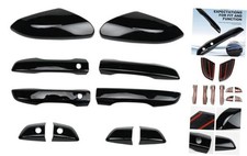 Side Mirror Cover Cap  Door Handle Covers Kit Compatible for Civic 10th 2016