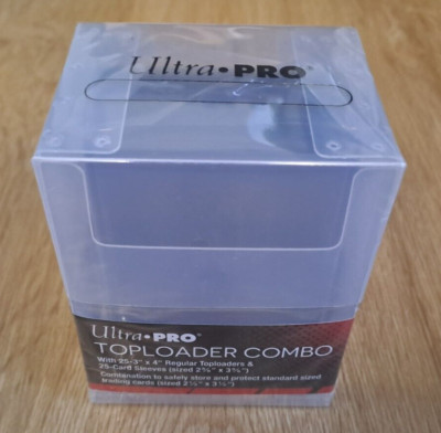 Ultra Pro Combo Aufbewahrungsbox mit 25x Sleeves & 25x 3''x4'' Regular Toploader