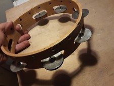 OLD TAMBOURINE PERFECTLY WORKING DIAMETER 20.5 CM HEIGHT 5