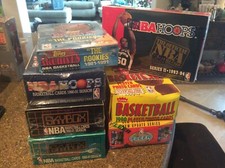 Michael Jordan Basketball Box Lot Fleer..Skybox....Topps...NBA Hoops 