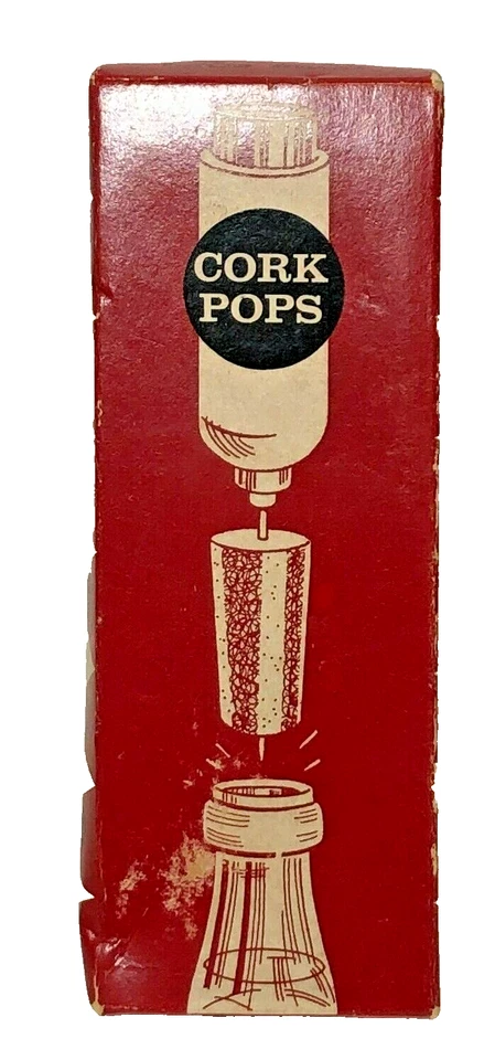 Extractor de corcho de botella de vino vintage moderno de mediados de siglo MCM 1950 CORK POPS sin tornillos Foto 2 de 4