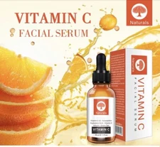 Organic Facial Serum Vitamin C E Hyaluronic Acid Arbutin Green Tea Natural 30ml