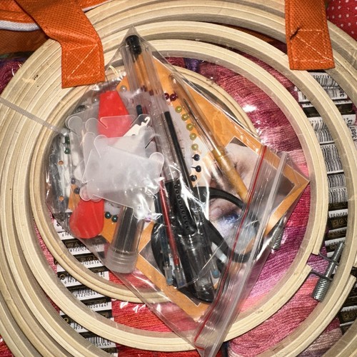 Embroidery Starter Kit, 200 Colors Of Floss, Extras, 5 Hoops for Adults & Kids - Picture 14 of 15