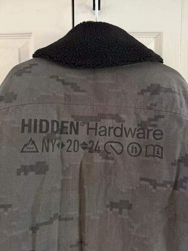 HIDDEN NY Hidden Hardware Camo Work Jacket Dark/Green/Black - NEW - Size XXL - Picture 7 of 11