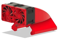 For Traxxas XRT Supercharger Fan Mount PLUS Fan Guards for 40mm fans stock motor