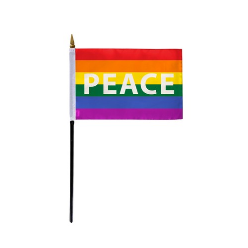 Peace Flag-Single Sided Printed-Brass Grommets-FadeProof Colors - Picture 11 of 15