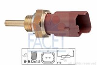 Facet KüHlmitteltemperatursensor FüR Fiat Idea,Linea,Panda,Punto,Qubo,Stilo
